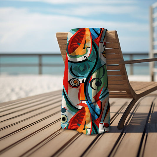 Picasso Poolside Beach Towel