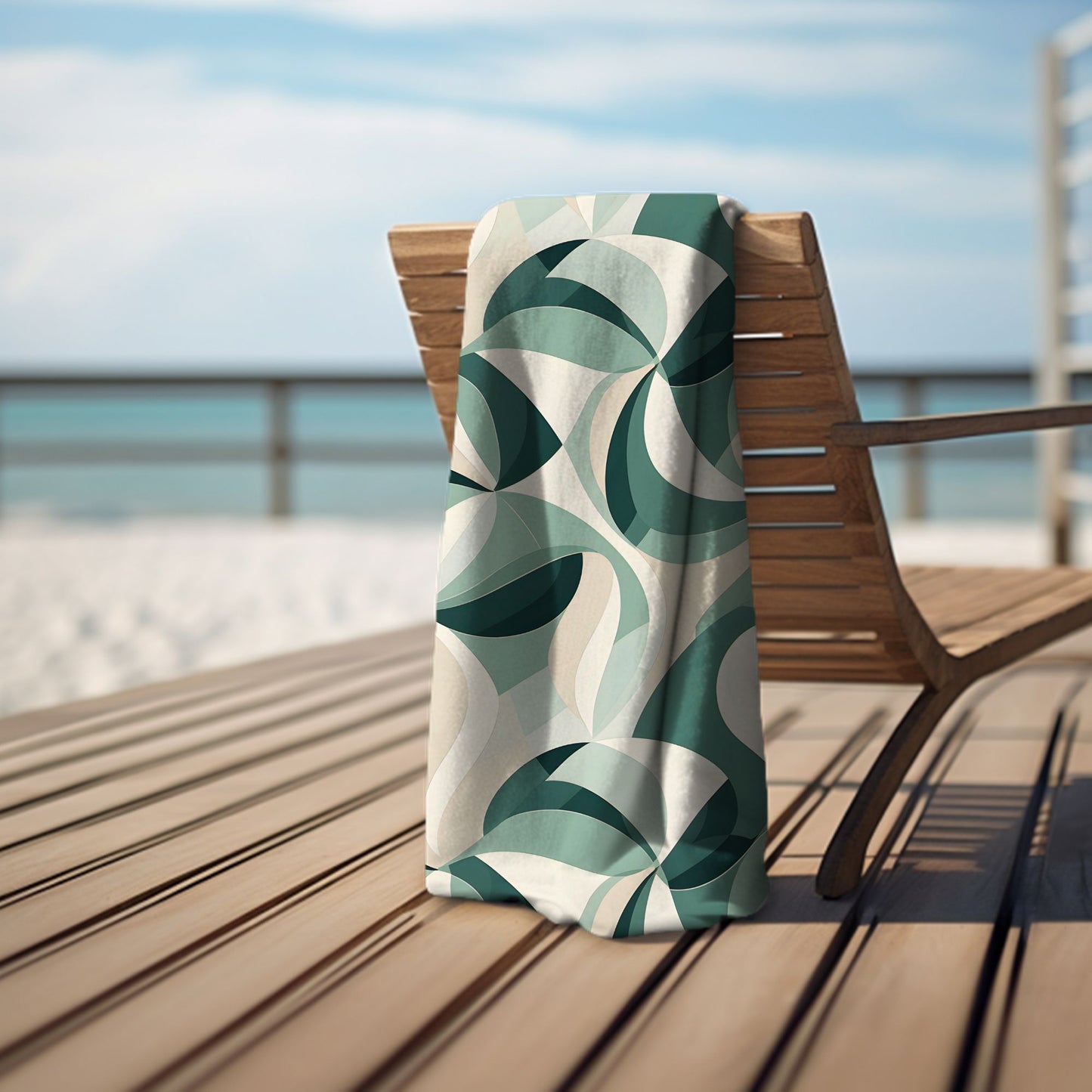 Ocean Mosaic Beach Towel