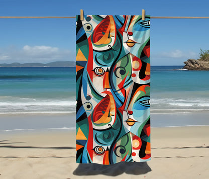 Picasso Poolside Beach Towel