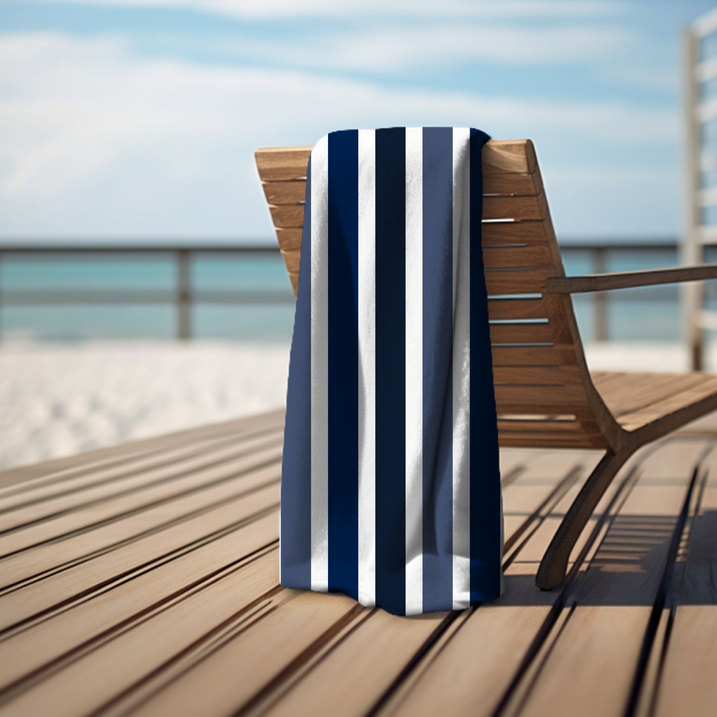 Ocean Lines Beach Towel