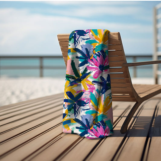 Bloom Brush Beach Towel