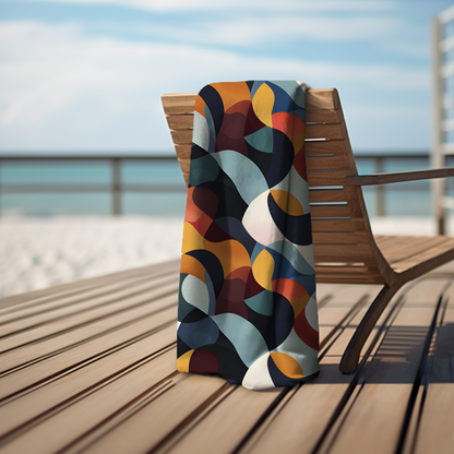 Coastal Swirl Dubble sided Beach Towel