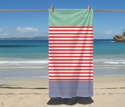 Shoreline Stripes Beach Towel