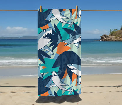 Jawsome Shark Beach Towel