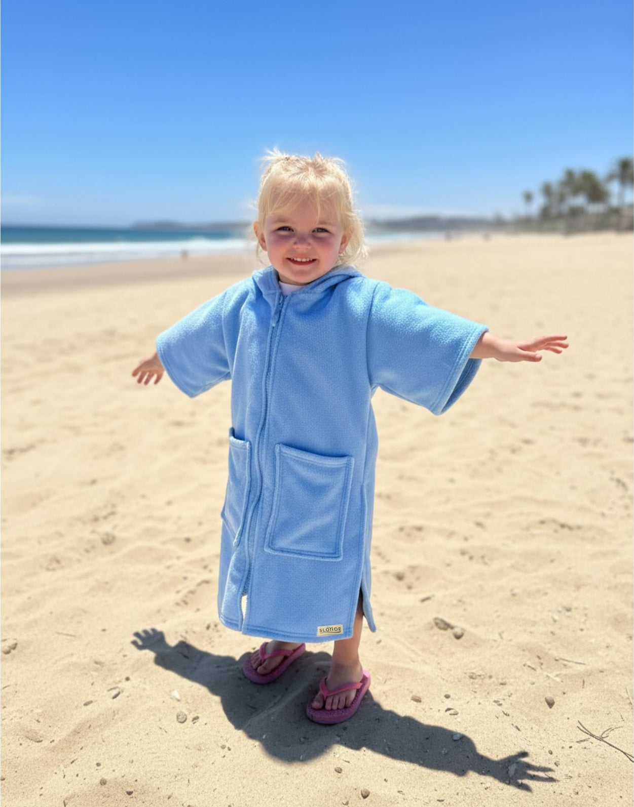 Powder Blue Hooded Towel