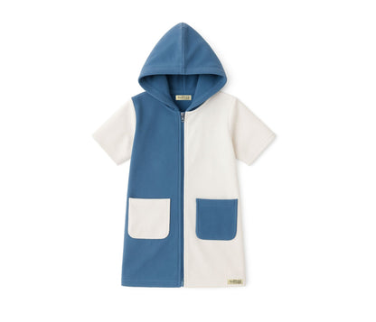 Sky Blue and Cream Hooded Towel