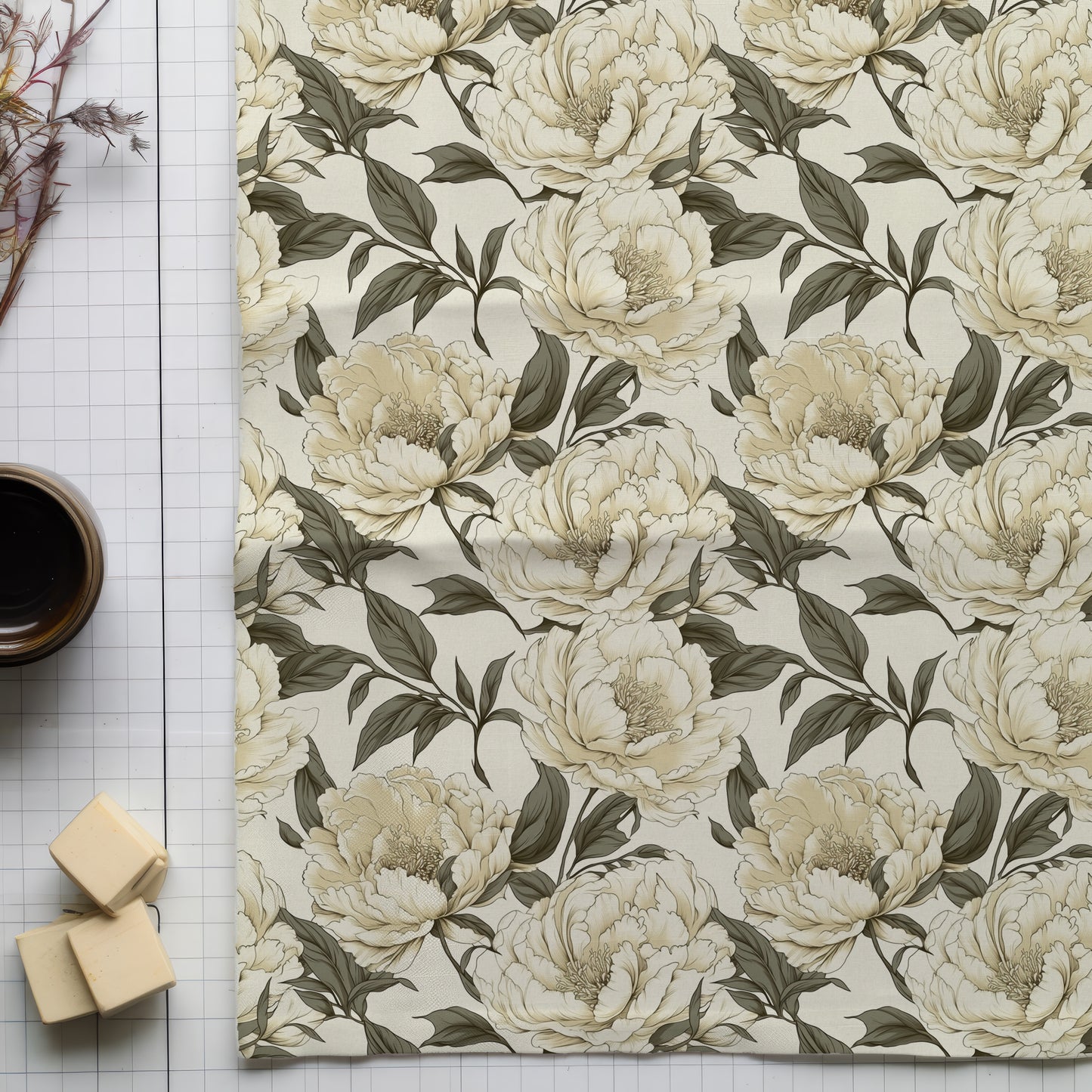 Table cloth WhitePeony